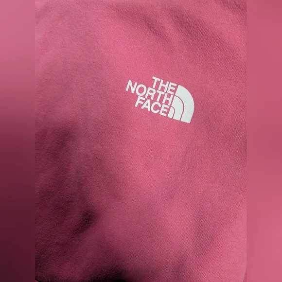 The North Face Youth Junior S/P 7/8 Girls Pink Hooded Sweatshirt Pullover Pocket - Picture 3 of 8